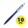 PILOT RexGrip Begreen Bolígrafo Retráctil Azul, Pack de 10